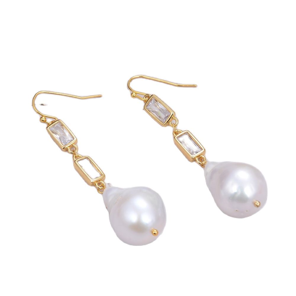 GuaiGuai Jewelry Natural Cultured White Keshi Pearl Cz Pave Chain Dangle Hook Earrings Handmade For Women Real Gems Stone Lady Fashion Jewellry
GuaiGuai Jewelry Natural Cultured White Keshi Pearl Cz Pave Chain Dangle Hook Earrings Handmade For Women Real Gems Stone Lady Fashion Jewellry