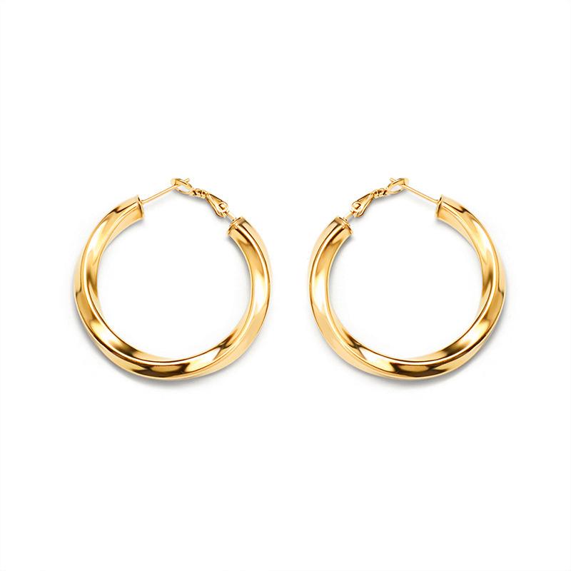 Hoop & Huggie Stainless Steel Geometric C-shaped Plated Gold Girls Cute Earrings For Women Bohemian Fashion Jewelry Argollas Pendientes
Hoop & Huggie Stainless Steel Geometric C-shaped Plated Gold Girls Cute Earrings For Women Bohemian Fashion Jewelry Argollas Pendientes