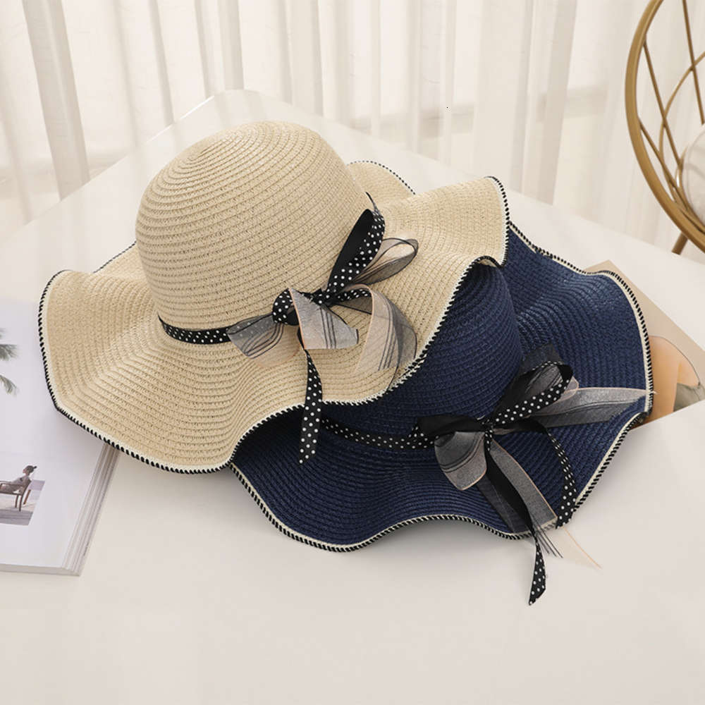 Sun hat girl summer big brim beach straw bow Korean outdoor sun protection Hat for vacation, Blue;gray
Sun hat girl summer big brim beach straw bow Korean outdoor sun protection Hat for vacation, Blue;gray