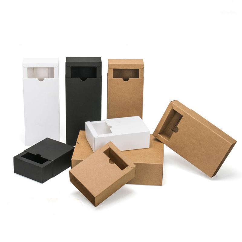 Gift Wrap 10PCS Kraft Paper Drawer Type Blank Box Easy Assembly Black White Packing For Wedding Cookies Chocolat Packaging
Gift Wrap 10PCS Kraft Paper Drawer Type Blank Box Easy Assembly Black White Packing For Wedding Cookies Chocolat Packaging