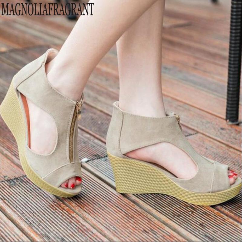 Sandals Women Summer Female Fish Mouth Platform Heels Wedge Shoes Lady Sexy Front Zipper Slope Sandalia Feminina Hy317, Black
Sandals Women Summer Female Fish Mouth Platform Heels Wedge Shoes Lady Sexy Front Zipper Slope Sandalia Feminina Hy317, Black