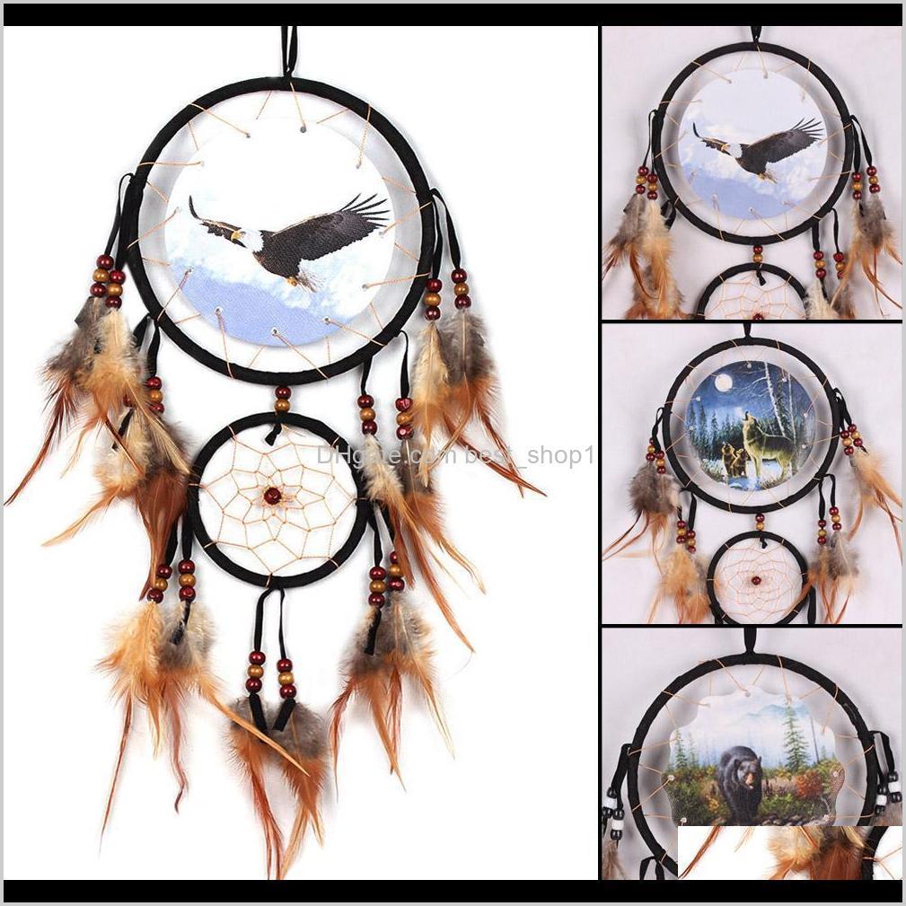 Arts And Crafts Eagle Bear Wolf Design Handmade Dream Catcher With Feathers Animal Pattern Car Wall Hanging Decorations Ornament O01Av
Arts And Crafts Eagle Bear Wolf Design Handmade Dream Catcher With Feathers Animal Pattern Car Wall Hanging Decorations Ornament O01Av