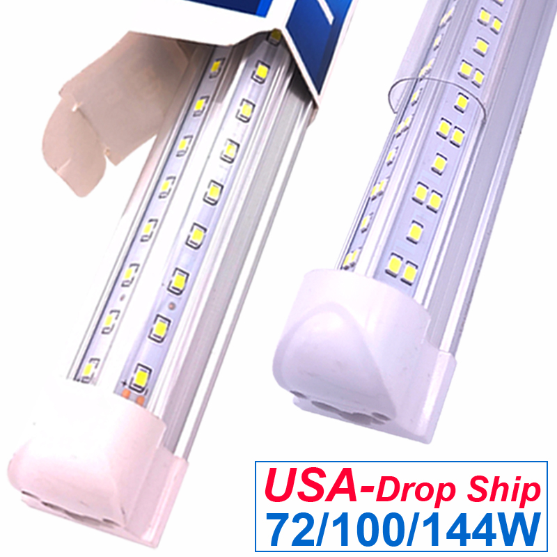 LED Shop Light 8Ft Tube , 144W 15000 Lumen 6500K (Super Bright White), V Shape T8 , Clear Cover, Integrated 8 Foot Strip Lights Fixture for Garage Warehouse Workshop Basement
LED Shop Light 8Ft Tube , 144W 15000 Lumen 6500K (Super Bright White), V Shape T8 , Clear Cover, Integrated 8 Foot Strip Lights Fixture for Garage Warehouse Workshop Basement