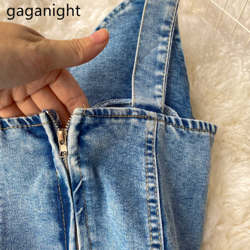 Womens Summer Denim Dresses Sexy V Neck Slim Spaghetti Straps Jeans Back Split Bodycon Long Trumpet 210601