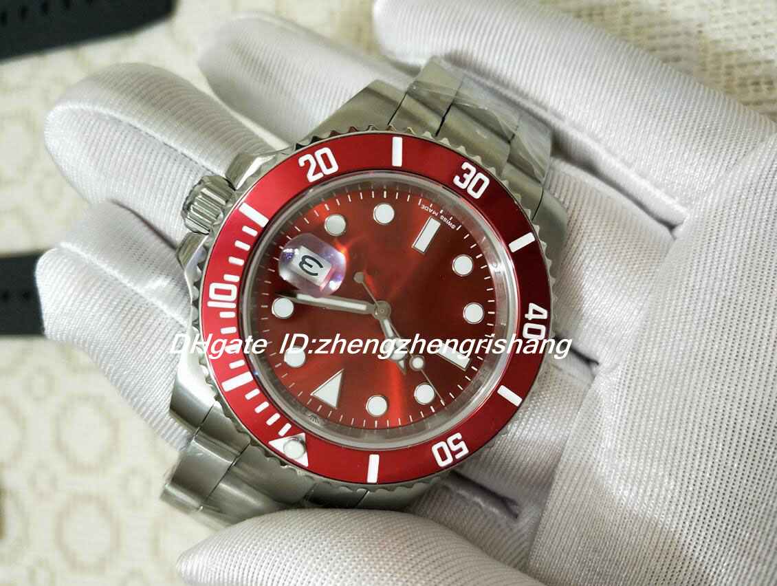 TOP Factory 40MM RED DIAL Mens Sports Watch gold Case Stainless Steel Original Strap RED Ceramic Bezel 116610 men watch, Slivery;brown
TOP Factory 40MM RED DIAL Mens Sports Watch gold Case Stainless Steel Original Strap RED Ceramic Bezel 116610 men watch, Slivery;brown