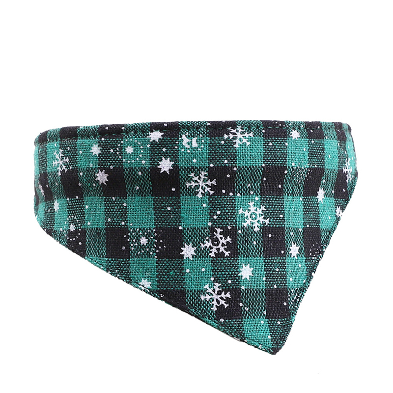 Dog Bandana Christmas Plaid Pet Scarf Triangle Bibs Kerchief Pets Accessories Bib For Small Medium Large Dogs Xmas Gift BH5425 TYJ