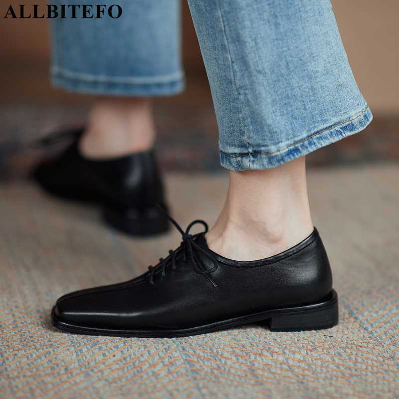 ALLBITEFO lace-up square toe fashion soft genuine leather high heels women pumps low heel shoes women heels basic shoes 210611, As picture
ALLBITEFO lace-up square toe fashion soft genuine leather high heels women pumps low heel shoes women heels basic shoes 210611, As picture