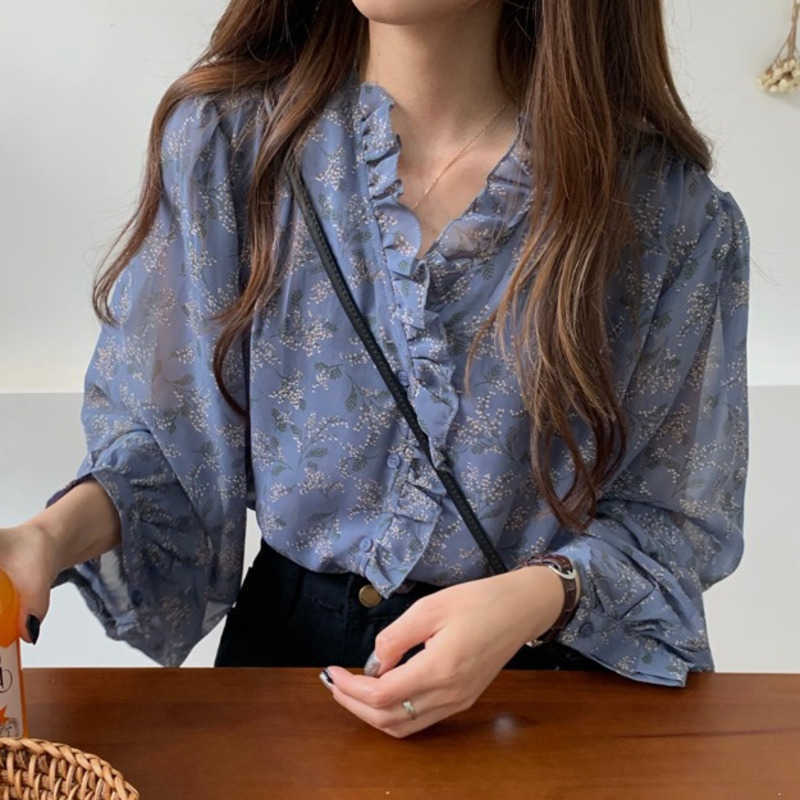 WOMENGAGA 2XL Mini Shirt Korean Flower Chiffon Summer Top' Long Sleeve Bottoming Blouse Puff Top R7SE 210603, Blue
WOMENGAGA 2XL Mini Shirt Korean Flower Chiffon Summer Top' Long Sleeve Bottoming Blouse Puff Top R7SE 210603, Blue