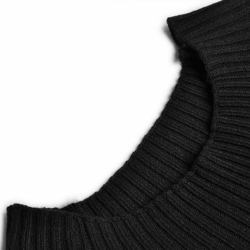 Office Look Luxury Sweater Dress Women Knitted 2021 Designer Runway Sashes Knitting Long Sleeve Patchwork Pleated Dresses Casual