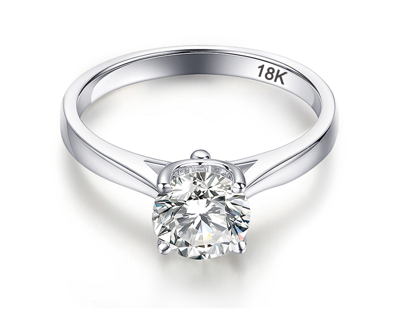 18K White Gold Rings for Women 2.0ct Round Cut Zirconia Diamond Solitaire Ring Wedding Band Engagement Bridal
18K White Gold Rings for Women 2.0ct Round Cut Zirconia Diamond Solitaire Ring Wedding Band Engagement Bridal