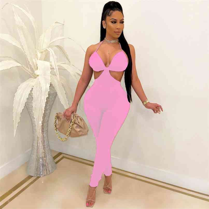 Fashion Solid Color Summer Backless Sexy Romper Women Jumpsuits Spaghetti Strap Evening Party Overalls Trendy 210525, Red
Fashion Solid Color Summer Backless Sexy Romper Women Jumpsuits Spaghetti Strap Evening Party Overalls Trendy 210525, Red
