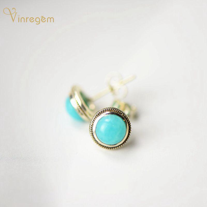 Stud Vinregem 925 Sterling Silver Round Cut Amazonite Gemstone Wedding Engagement Vintage Studs Earrings Fine Jewelry Gift Wholesale, Golden;silver
Stud Vinregem 925 Sterling Silver Round Cut Amazonite Gemstone Wedding Engagement Vintage Studs Earrings Fine Jewelry Gift Wholesale, Golden;silver