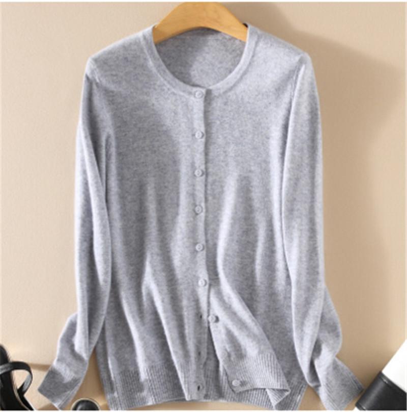 Women's Knits & Tees Cashmere Knitted Wool Female Cardigan Autumn 2022 Thin Black O-neck Button Cardigans For Women Long Sleeve Slim Oversiz, White
Women's Knits & Tees Cashmere Knitted Wool Female Cardigan Autumn 2022 Thin Black O-neck Button Cardigans For Women Long Sleeve Slim Oversiz, White