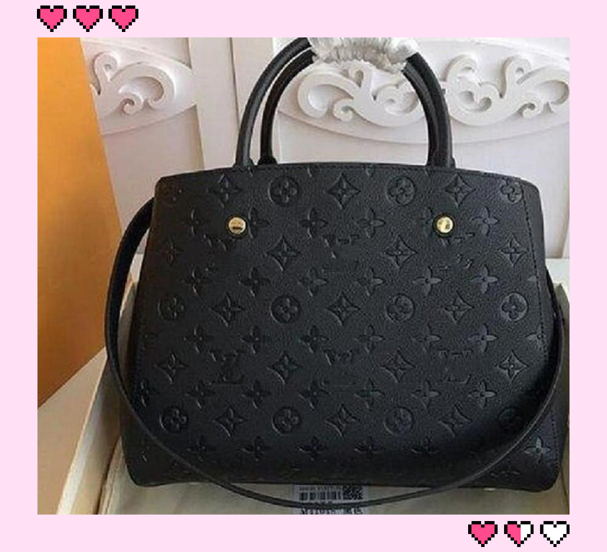 YSLGGLVLOUISVUTTON luxurys designers bags Handbags MONTAIGNE BB Genuine Leather Women Messenger Handbag Purse Tote B, Red;black
YSLGGLVLOUISVUTTON luxurys designers bags Handbags MONTAIGNE BB Genuine Leather Women Messenger Handbag Purse Tote B, Red;black