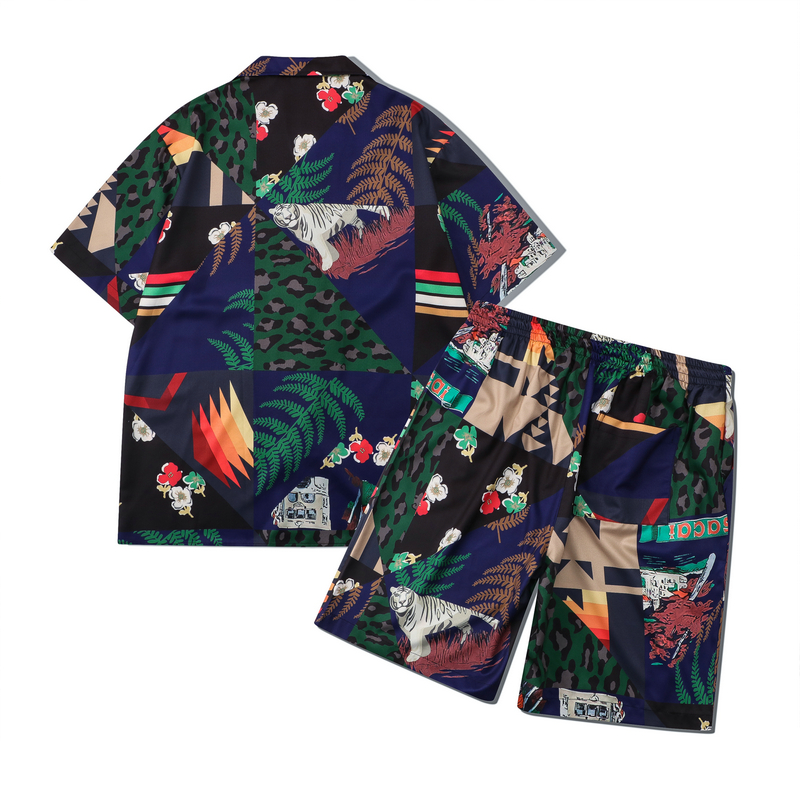 22ss Summer Spring Jungle Tiger Pattern Shirt Europe America Men Women Beach Short Sleeve casual Hip Hop Streetwear Shorts Bottoms Tracksuits, White;black
22ss Summer Spring Jungle Tiger Pattern Shirt Europe America Men Women Beach Short Sleeve casual Hip Hop Streetwear Shorts Bottoms Tracksuits, White;black