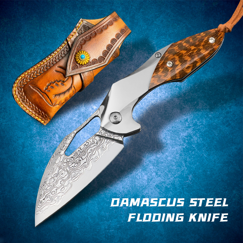 Damascus VG10 steel folding knife pocket EDC hunting tool snake wood outdoor tactical fighting cool sword hiking camping survival self-defen
Damascus VG10 steel folding knife pocket EDC hunting tool snake wood outdoor tactical fighting cool sword hiking camping survival self-defen