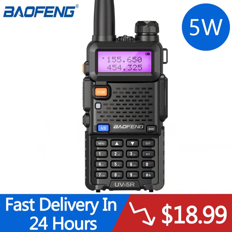 Walkie Talkie 1Or 2PCS Baofeng UV-5R Professional CB Radio Station Transceiver 5W VHF UHF Portable UV5R Hunting Ham
Walkie Talkie 1Or 2PCS Baofeng UV-5R Professional CB Radio Station Transceiver 5W VHF UHF Portable UV5R Hunting Ham