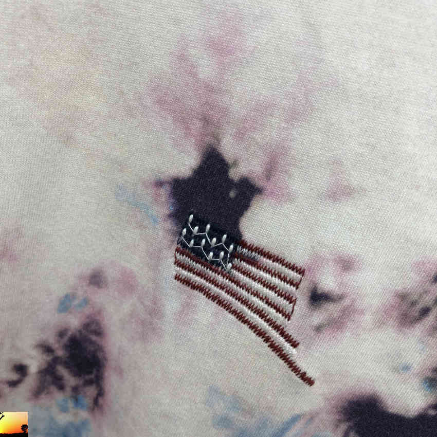 KAPITAL Tie Dye T Shirt Men Women Long Sleeve T-shirt Hip Hop Bone Skulls Printed 210420