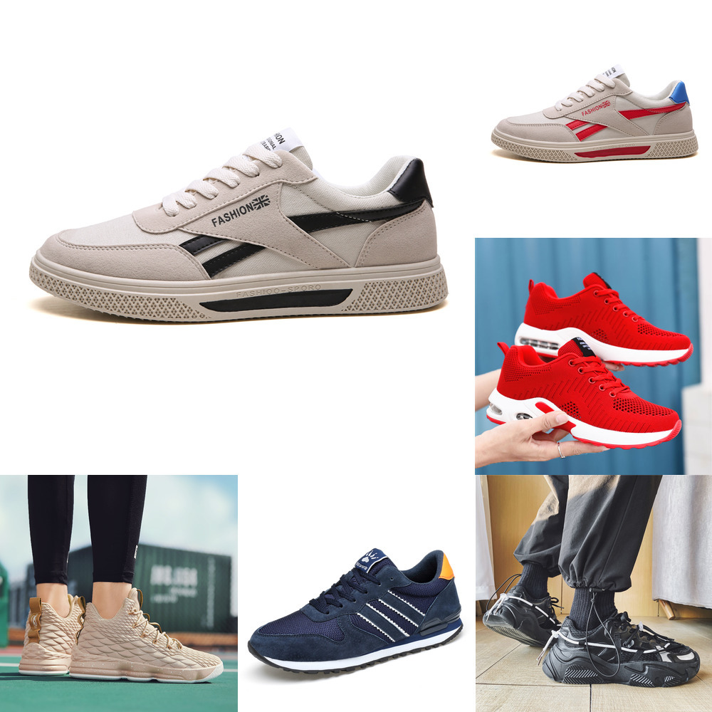 56ZM 2021 men women running shoes platform trainers beige black grey triple white 334 outdoor sports sneakers size 39-44, Silver 
56ZM 2021 men women running shoes platform trainers beige black grey triple white 334 outdoor sports sneakers size 39-44, Silver