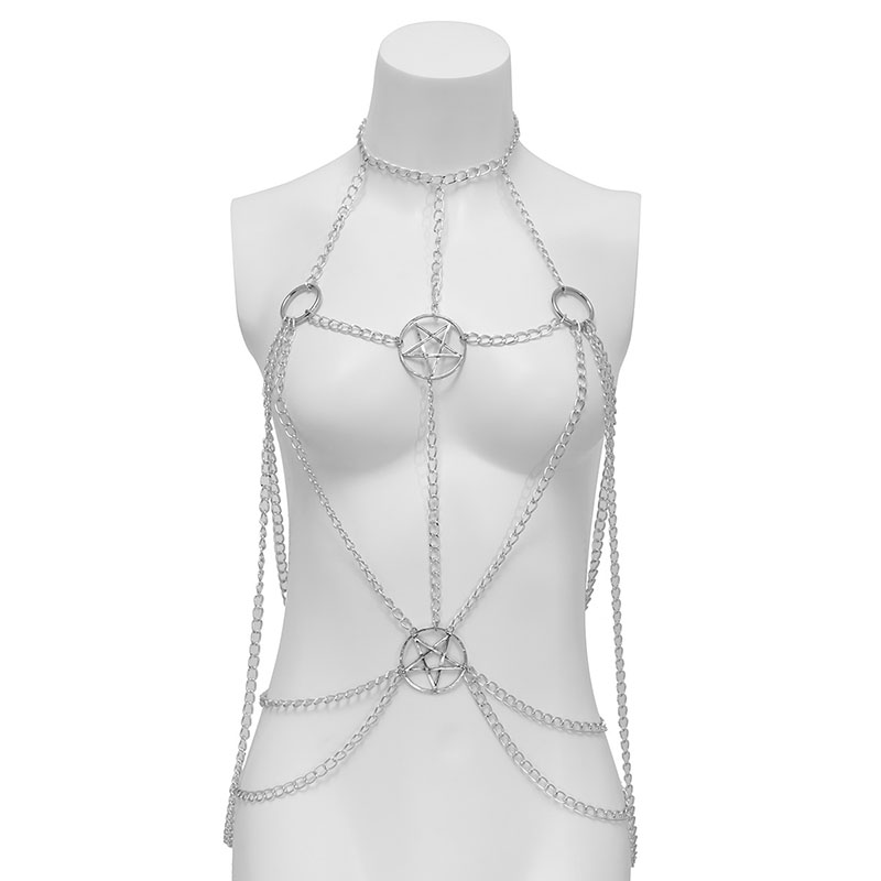 Alloy Star Hand Hanging Buckle Body Chains Personality Exaggerated Female Aluminum-Chain Long- Clothing Chest-Chain Punk Hollow Bikini-Clothing Decoration Gifts
Alloy Star Hand Hanging Buckle Body Chains Personality Exaggerated Female Aluminum-Chain Long- Clothing Chest-Chain Punk Hollow Bikini-Clothing Decoration Gifts