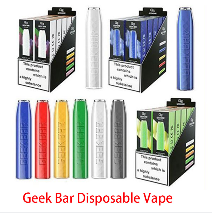Geek Bar Disposable E Cigarettes Vape Device Pod Kit 500mAh Battery 2.4ml Pre-filled Cartridge 575 Puffs 2% Vapes With 12 Colors Air max bang xxl Gunnpod
Geek Bar Disposable E Cigarettes Vape Device Pod Kit 500mAh Battery 2.4ml Pre-filled Cartridge 575 Puffs 2% Vapes With 12 Colors Air max bang xxl Gunnpod