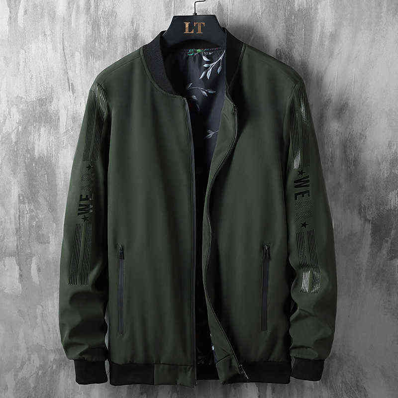 Large Size Windbreakers Streetwear Jackets Men Outwear Plus 6xl 7xl 8xl Sportswear Coat Male Baseball Bomber Jacket Clothing 211110