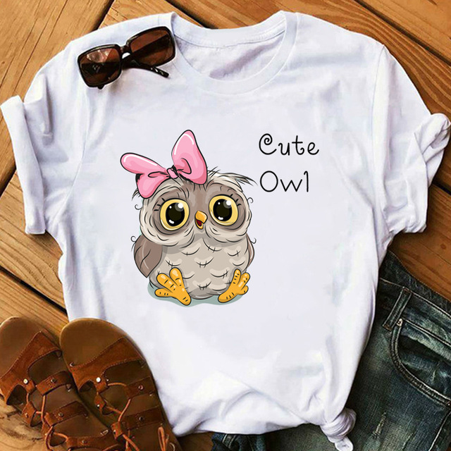 The new summer women' short sleeve T-shirt cartoon owl hand-painted print Cartoon owl hand painted print t shirt Top Men&Junior
The new summer women' short sleeve T-shirt cartoon owl hand-painted print Cartoon owl hand painted print t shirt Top Men&Junior