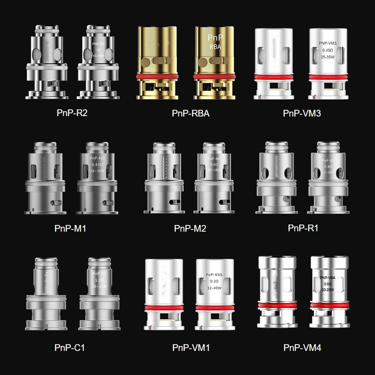 PnP Replacement Coil Core Heads VM1 VM3 VM4 VM5 VM6 M2 R1 R2 compatible with DRAG Baby S X FIND Trio VINCI NAVI Vape System Device Box Mod
PnP Replacement Coil Core Heads VM1 VM3 VM4 VM5 VM6 M2 R1 R2 compatible with DRAG Baby S X FIND Trio VINCI NAVI Vape System Device Box Mod