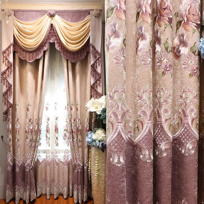 Curtain & Drapes European-style Exquisite Light Luxury Thick Chenille Stitching Embroidered Printing Curtains For Living Room Bedroom
Curtain & Drapes European-style Exquisite Light Luxury Thick Chenille Stitching Embroidered Printing Curtains For Living Room Bedroom