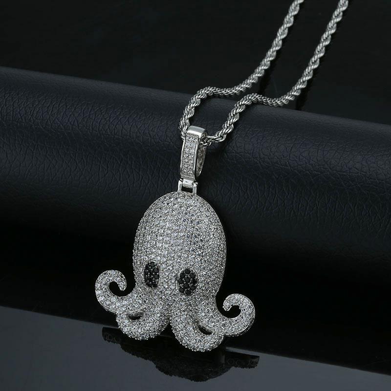 Pendant Necklaces Hip Hop Cubic Zirconia Paved Bling Iced Out Octopus Pendants Necklace For Men Rapper Jewelry Gold Silver Color Drop
Pendant Necklaces Hip Hop Cubic Zirconia Paved Bling Iced Out Octopus Pendants Necklace For Men Rapper Jewelry Gold Silver Color Drop