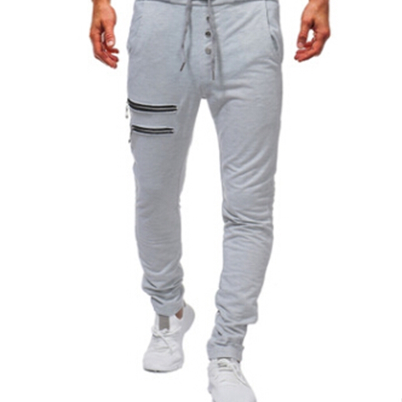 mens solid color joggers with zippers buttons male casual athletic pancil pants fitness thin sweat pants, Black
mens solid color joggers with zippers buttons male casual athletic pancil pants fitness thin sweat pants, Black