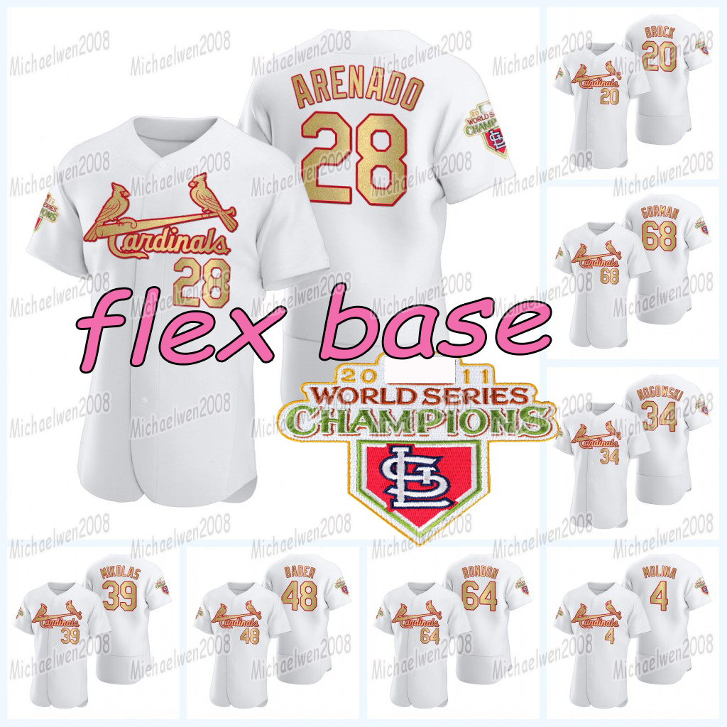 28 Nolan Arenado St. Louis 2011 WS Champions baseball White Gold Jersey Yadier Molina Tommy Edman Alex Reyes Lane Thomas John Nogowski Adam, Blue;black
28 Nolan Arenado St. Louis 2011 WS Champions baseball White Gold Jersey Yadier Molina Tommy Edman Alex Reyes Lane Thomas John Nogowski Adam, Blue;black
