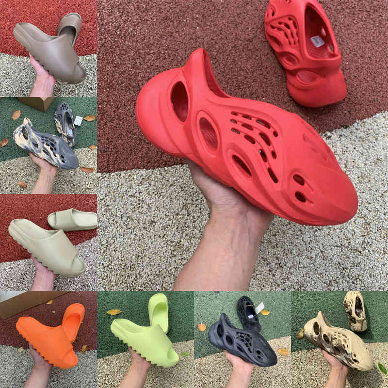 Slides Slippers Desert Sand Summer Brown Flat Mens Women Beach Resin Slide Sandal Graffiti Bone Rubber MXT Moon Gray Foam RNNR Mineral Blue Glow Green Designer S11, Please contact us