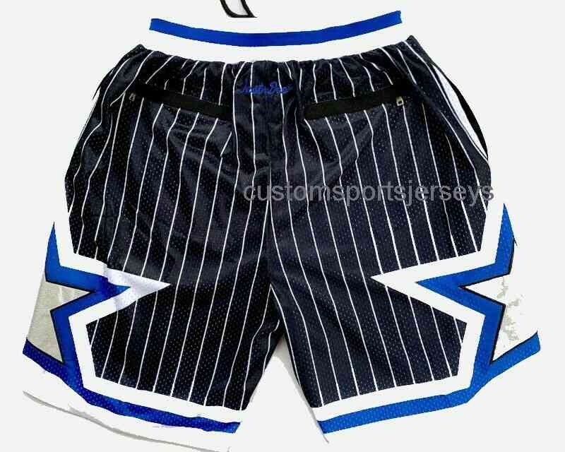 Men's Orlando Shorts Blue Black White All Stitched S,M,L,XL,XXL