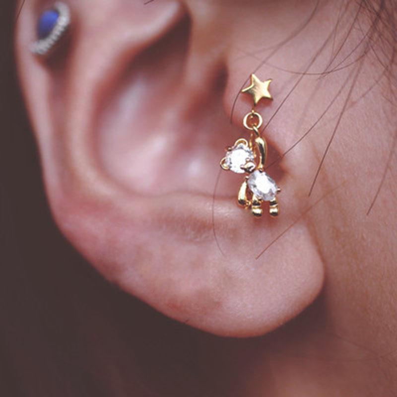 Stud Tiny Zircon Bear Titanium Steel Screw Tragus For Women 2022 Gold Tone Cute Flat Piercing Jewelry Cartilage Earring
Stud Tiny Zircon Bear Titanium Steel Screw Tragus For Women 2022 Gold Tone Cute Flat Piercing Jewelry Cartilage Earring