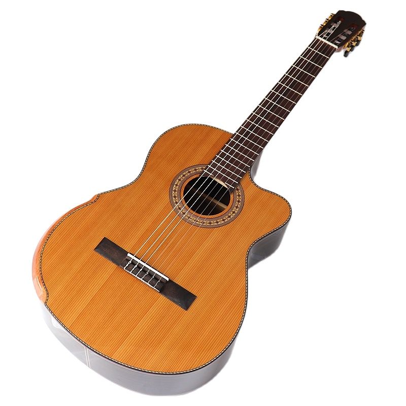 High Gloss Solid Red Cedar 39 Inch Classic Electric Guitar 6 String 19F Classical Guitar Natural Clolor with Armrest Bone Nut
High Gloss Solid Red Cedar 39 Inch Classic Electric Guitar 6 String 19F Classical Guitar Natural Clolor with Armrest Bone Nut