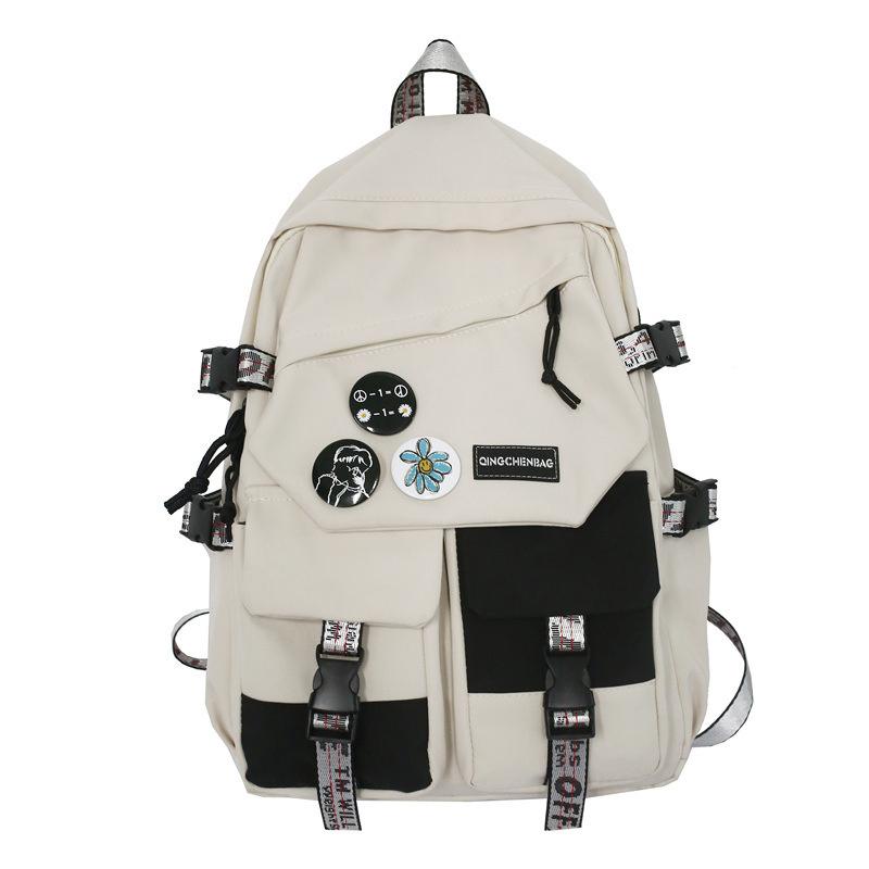 School Bags Street Fashion Backpack Junior High For Teenage Girls Students Outdoor High-capacity Schoolbag Traveling
School Bags Street Fashion Backpack Junior High For Teenage Girls Students Outdoor High-capacity Schoolbag Traveling
