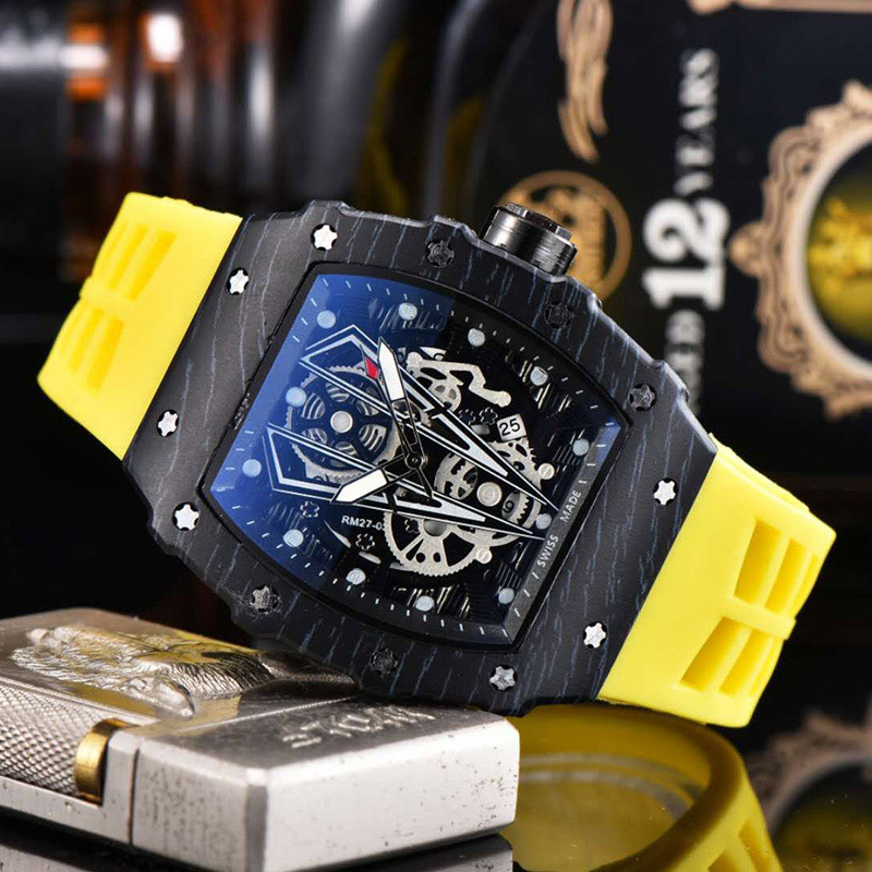 Mens Watch Carbon Fiber High Quality Fashion All Dial Work Lifestyle Waterproof Analog Rubber Watchband Quartz Movement Montre De Luxe, Slivery;brown
Mens Watch Carbon Fiber High Quality Fashion All Dial Work Lifestyle Waterproof Analog Rubber Watchband Quartz Movement Montre De Luxe, Slivery;brown