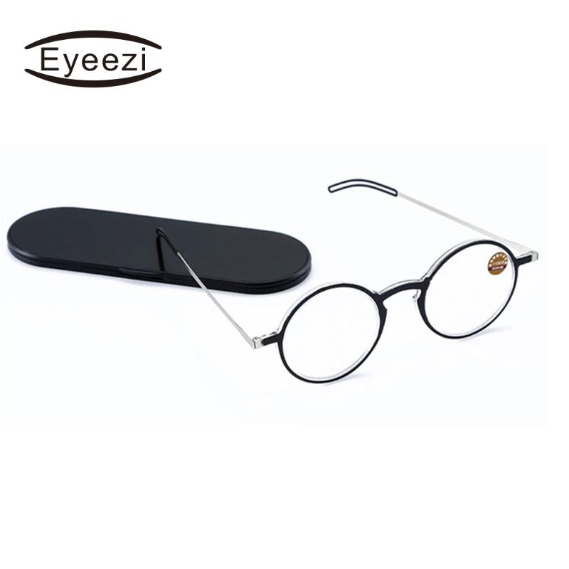 Sunglasses Eyeezi May Flower Anti-blue Ray Reading Glasses Thin Protable Presbyopic Eyeglasses With Case Round Frame For Men Reader
Sunglasses Eyeezi May Flower Anti-blue Ray Reading Glasses Thin Protable Presbyopic Eyeglasses With Case Round Frame For Men Reader