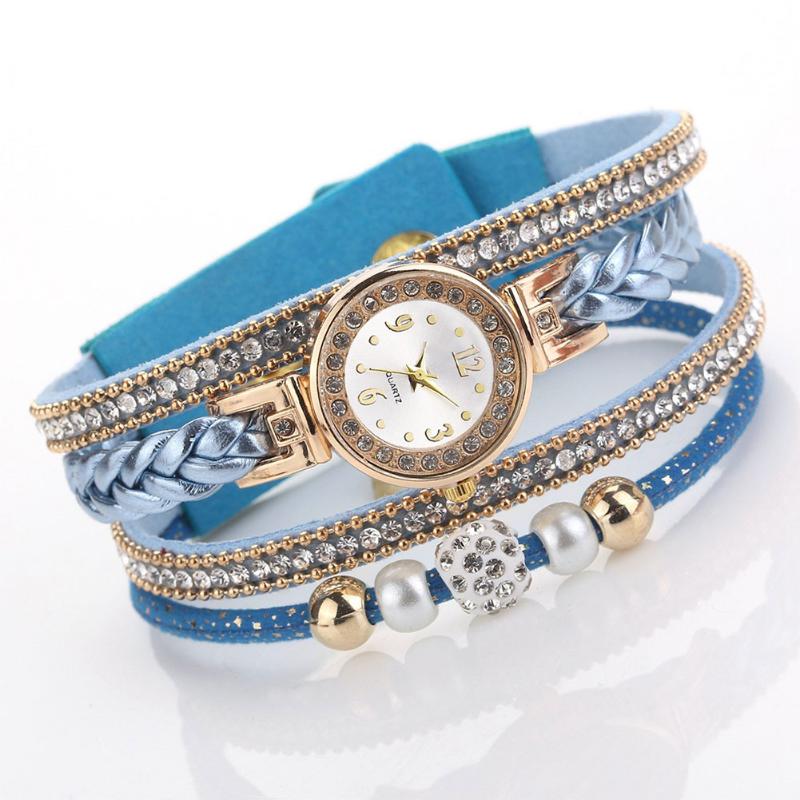 Women Wristwatch Fashion Charm Bracelet Watch Digital Display Casual Jewelry Round Shape Leather Strap Hasp Buckle Practical Wristwatches, Black
Women Wristwatch Fashion Charm Bracelet Watch Digital Display Casual Jewelry Round Shape Leather Strap Hasp Buckle Practical Wristwatches, Black