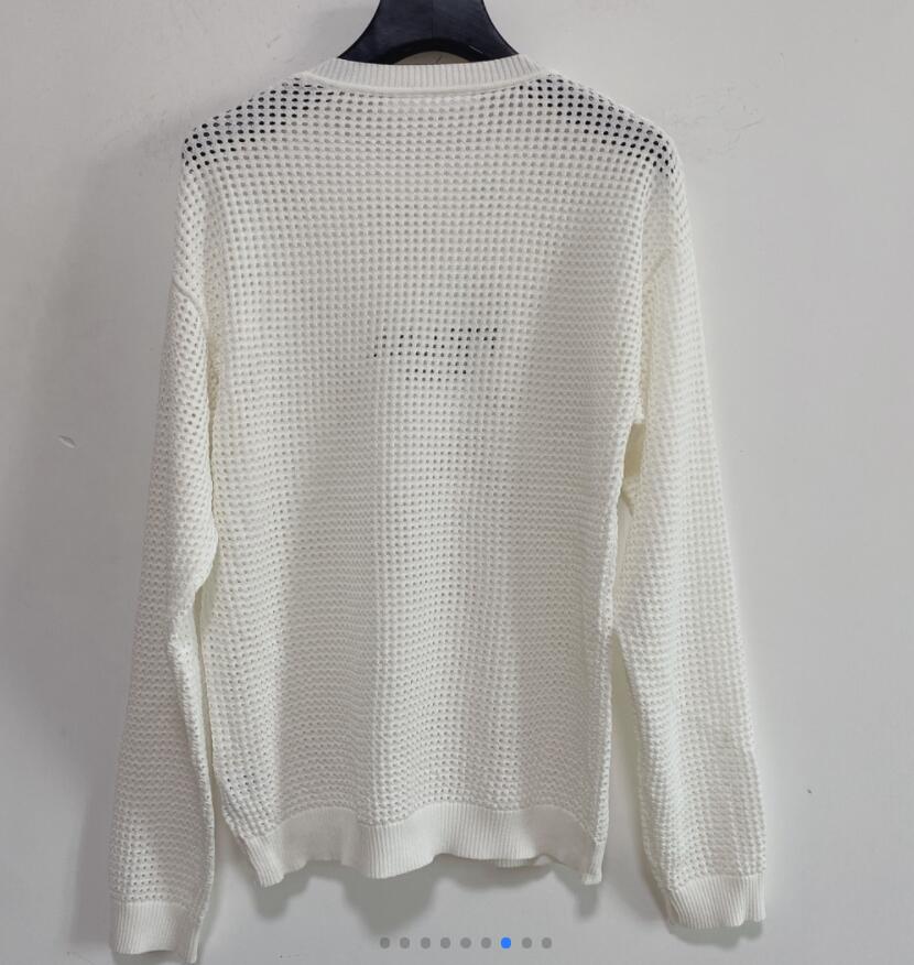 ladies sweater spring and autumn jacket 2021 hollow womens knitted letters thin outer jacket 813, White;black
ladies sweater spring and autumn jacket 2021 hollow womens knitted letters thin outer jacket 813, White;black