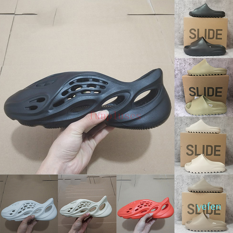 With Box Foam Runner Sandals Earth Brown Triple Black White Sand Resin Mens Slides Fashion Kanye Slipper Women Home Outdoor Loafers Rubber
With Box Foam Runner Sandals Earth Brown Triple Black White Sand Resin Mens Slides Fashion Kanye Slipper Women Home Outdoor Loafers Rubber