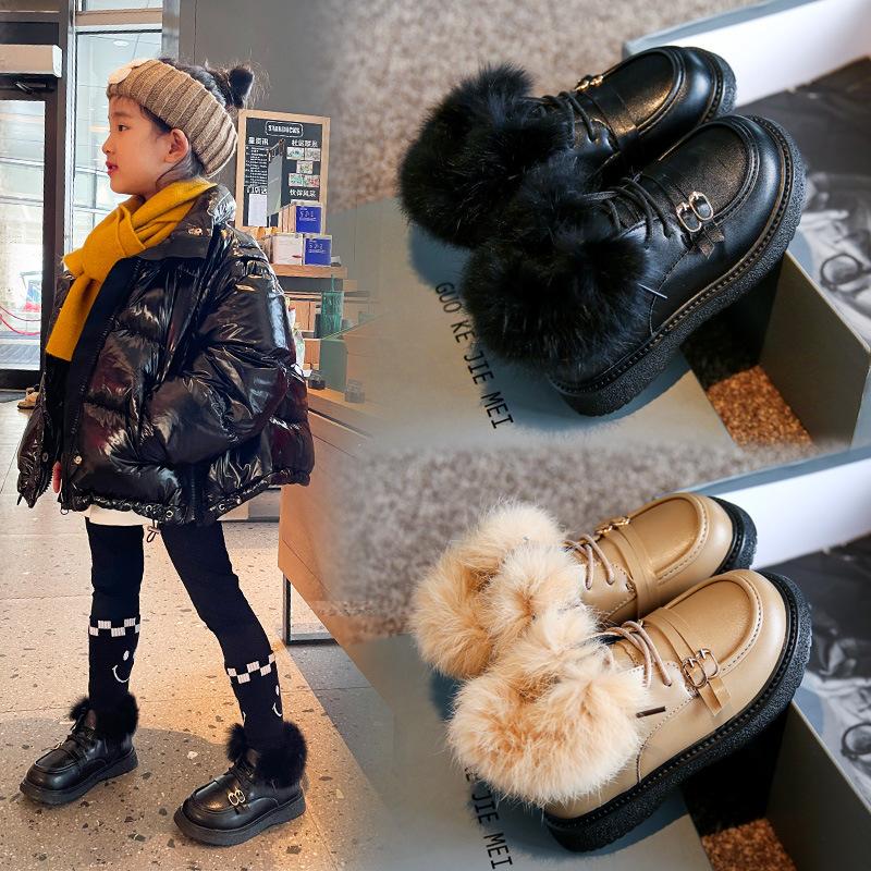 Flat Shoes Children Leather For Winter Warm Cotton Fluffy Fur Boys Girls Toddler Little Kids Comfortable Anti-skid, Brown
Flat Shoes Children Leather For Winter Warm Cotton Fluffy Fur Boys Girls Toddler Little Kids Comfortable Anti-skid, Brown