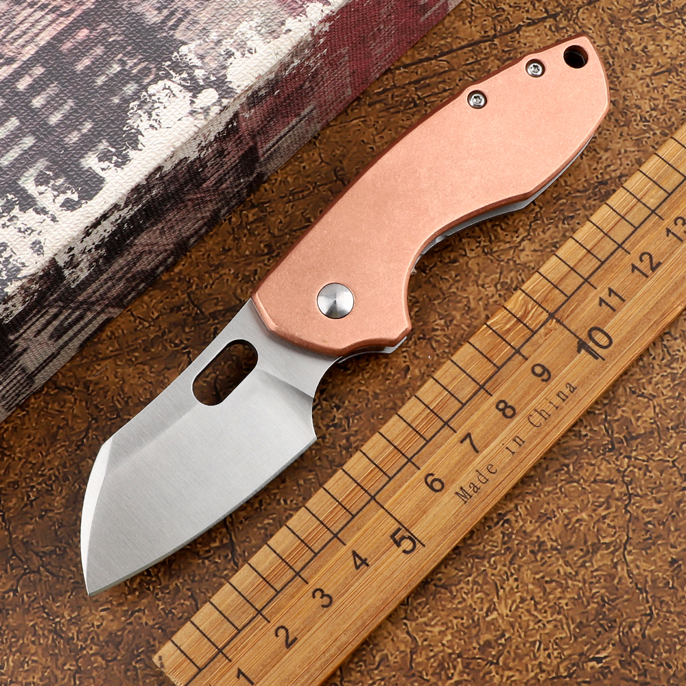New pocket 8cr13mov blade 420 steel copper handle outdoor survival tactics camping hunting self-defense cr5311 folding knife
New pocket 8cr13mov blade 420 steel copper handle outdoor survival tactics camping hunting self-defense cr5311 folding knife