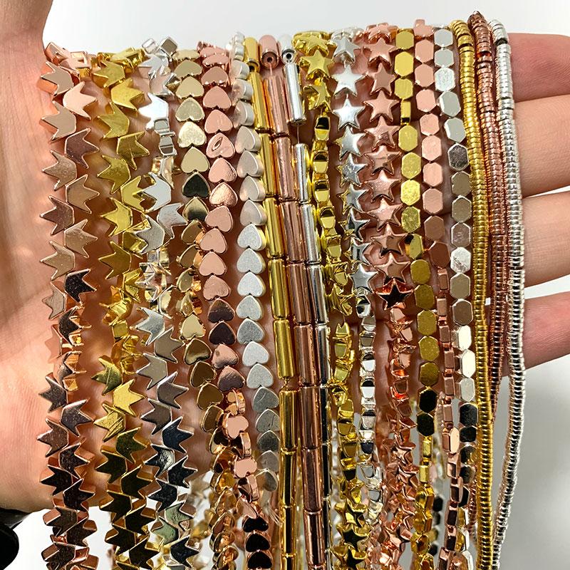 Other Plated Gold Silvery Color Retention Hematite Natural Stone Round Square Cube Spacer Beads For Jewelry Making DIY Bracelet
Other Plated Gold Silvery Color Retention Hematite Natural Stone Round Square Cube Spacer Beads For Jewelry Making DIY Bracelet