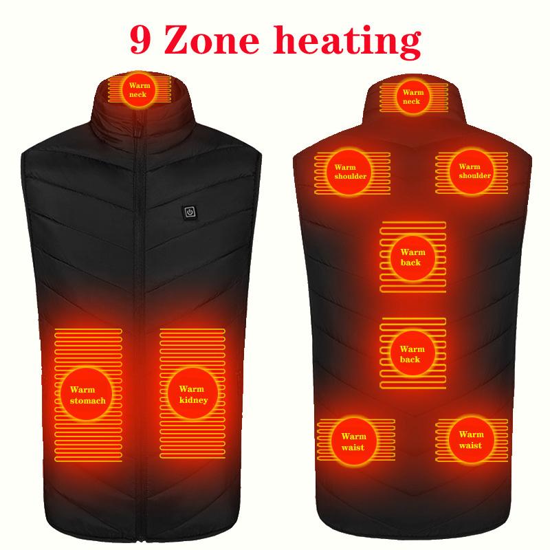 Hunting Jackets 2/4/9 Area Heated Vest Men Autumn Winter Smart Heating Cotton Women Electrical USB Jacket For Camping Hiking, Dm01-2black
Hunting Jackets 2/4/9 Area Heated Vest Men Autumn Winter Smart Heating Cotton Women Electrical USB Jacket For Camping Hiking, Dm01-2black
