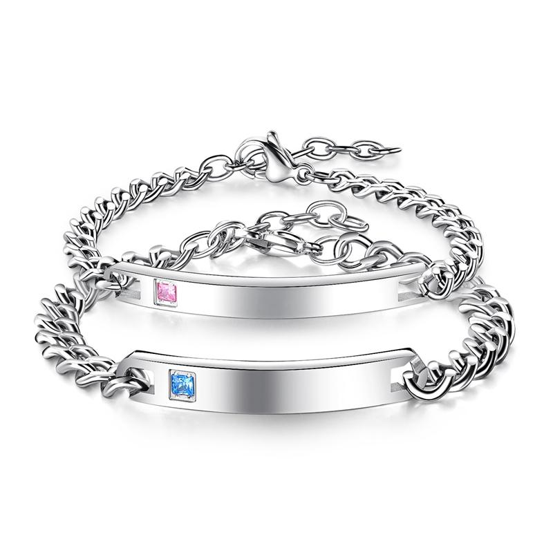 Link, Chain Fashion Lover Bracelet Stainless Steel Inlay Drill Curb Link Personality Couple Jewelry Gift
Link, Chain Fashion Lover Bracelet Stainless Steel Inlay Drill Curb Link Personality Couple Jewelry Gift