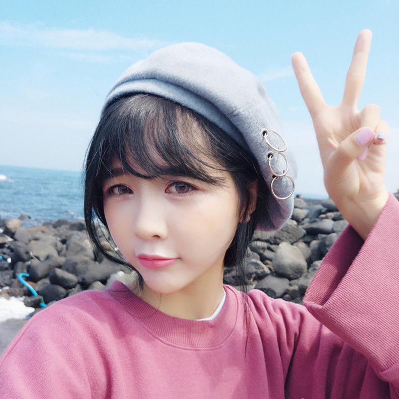 Berets Sweet Hirigin Korean Style Hat Women Woolen Warm Beret Rings Punk Winter Cap For 6 Colors, Black
Berets Sweet Hirigin Korean Style Hat Women Woolen Warm Beret Rings Punk Winter Cap For 6 Colors, Black