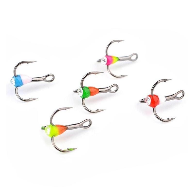Fishing Hooks 5PCS Winter Ice Treble Hook High Carbon Steel Tackle Tools Random Color
Fishing Hooks 5PCS Winter Ice Treble Hook High Carbon Steel Tackle Tools Random Color