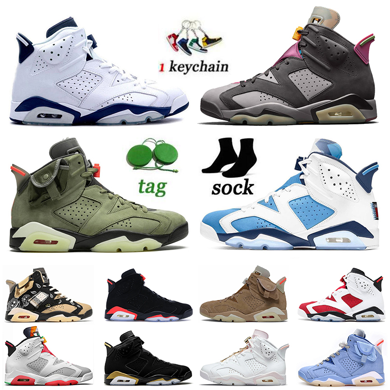 Top Quality Jumpman 6 6s Basketball Shoes Retro UNC Bordeaux Gold Hoops Sports Trainers Travis Scotts British Khaki Midnight Navy Black Infr
Top Quality Jumpman 6 6s Basketball Shoes Retro UNC Bordeaux Gold Hoops Sports Trainers Travis Scotts British Khaki Midnight Navy Black Infr